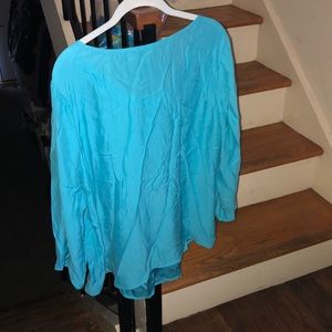 Talbots Tops - Talbots turquoise blue 100% percent silk blouse Talbots Tops - Talbots turquoise blue 100% percent silk blouse